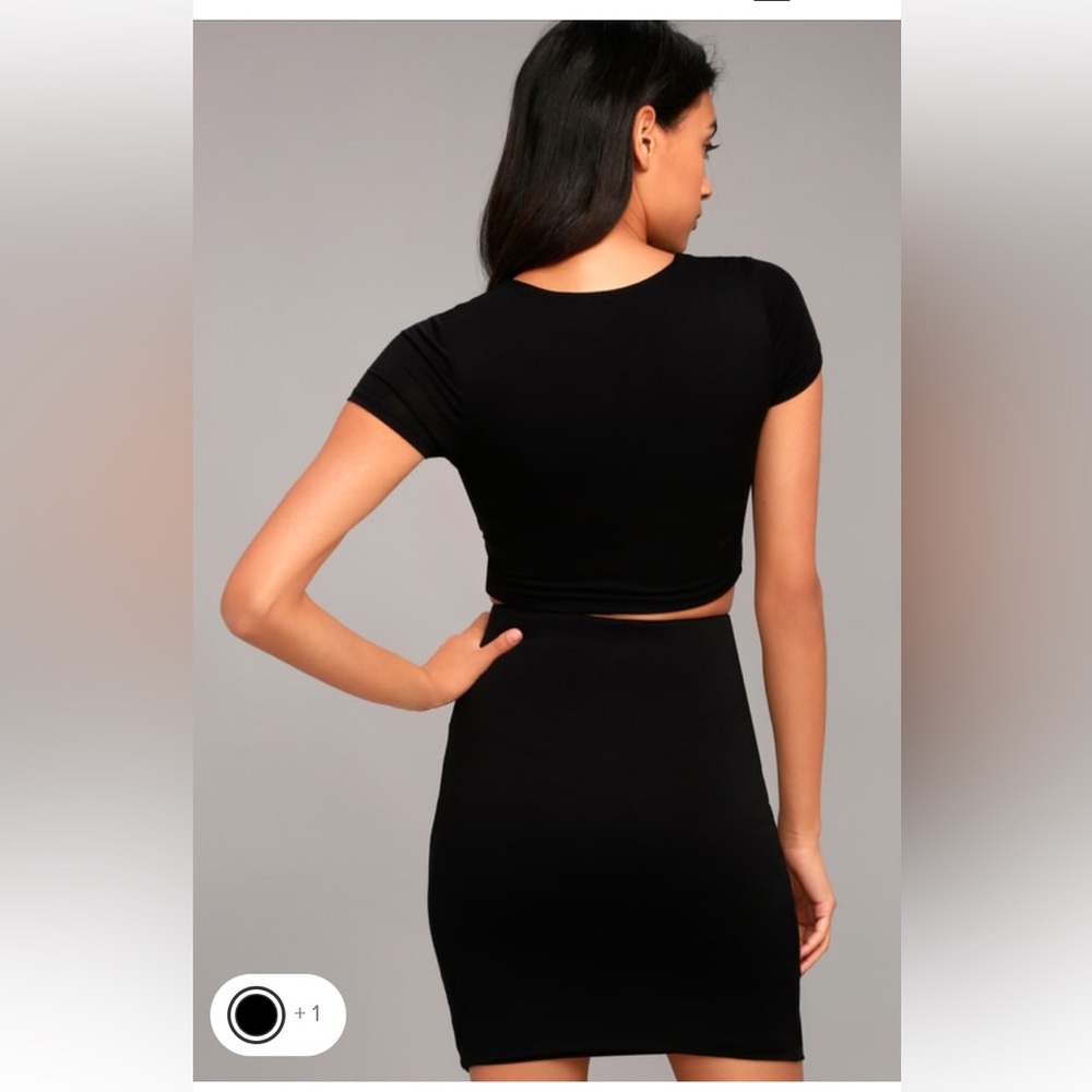 New Lulus 2 piece dress | Black | XS - Picture 3 of 5